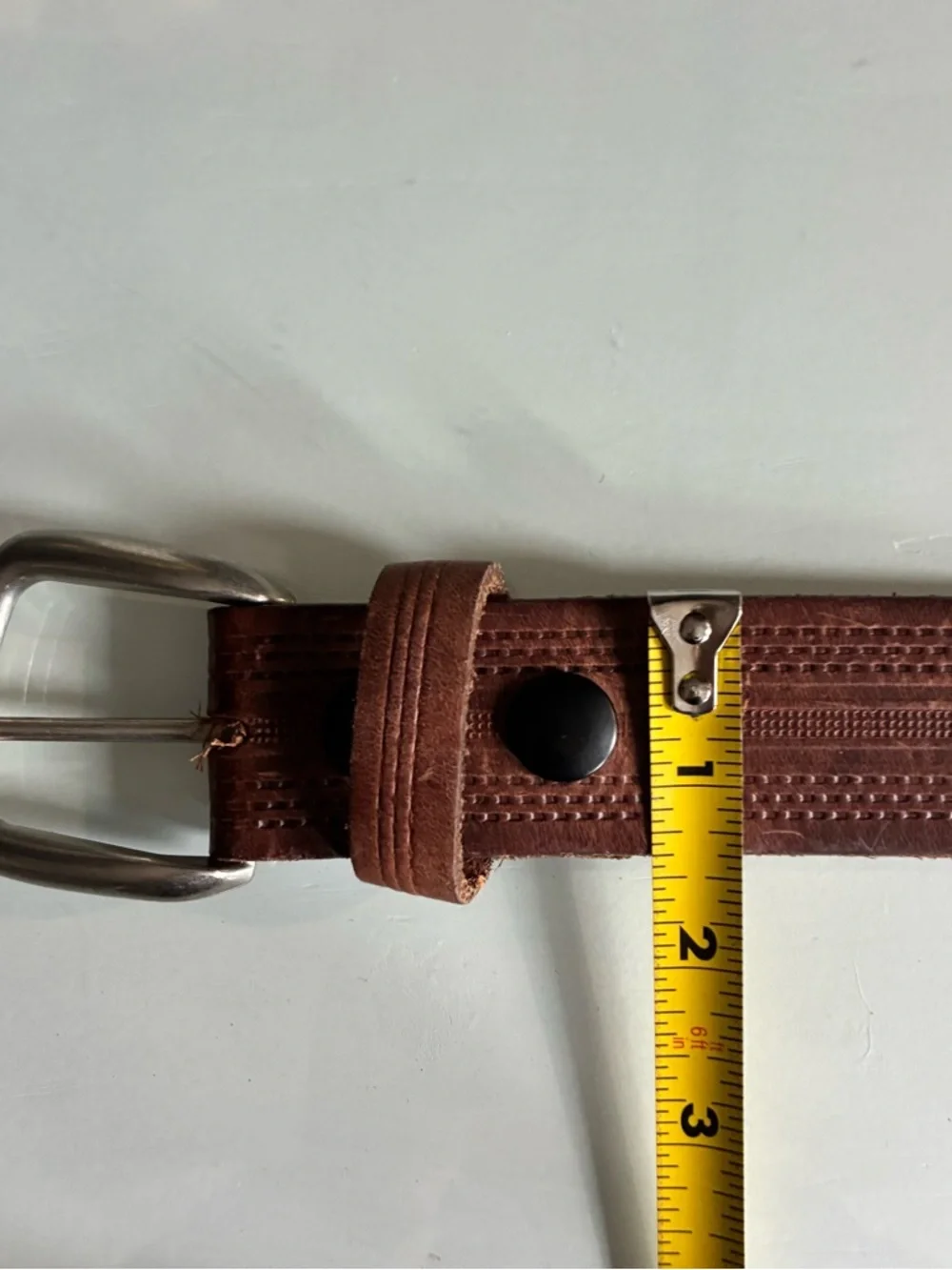 Brown Leather Men’s Belt